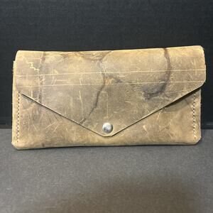 Vintage 70s Suede Wallet Brown